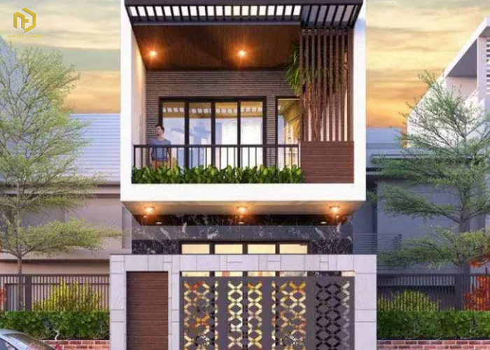 Mẫu mặt tiền nhà ống 2 tầng hiện đại (5) Mẫu mặt tiền nhà ống 2 tầng hiện đại (5)