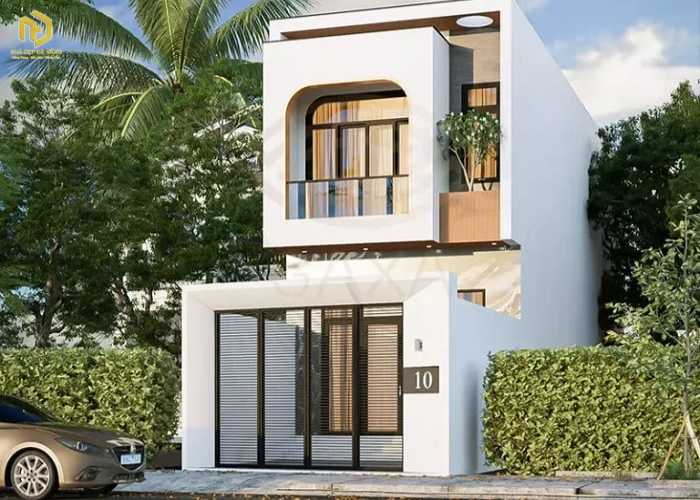 Mẫu mặt tiền nhà ống 2 tầng hiện đại (9) Mẫu mặt tiền nhà ống 2 tầng hiện đại (9)