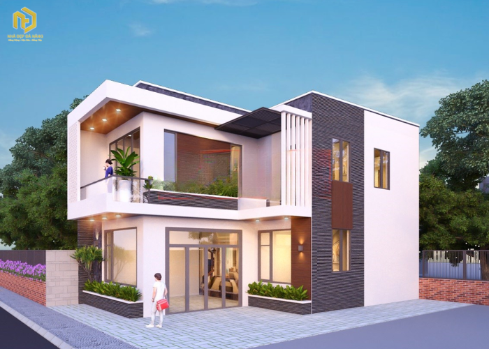 Mẫu nhà 2 tầng chữ L (2) Mẫu nhà 2 tầng chữ L (2)