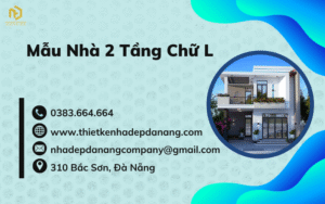 Mẫu nhà 2 tầng chữ L