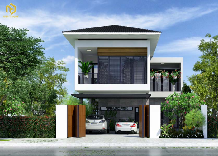 Mẫu nhà biệt thự mini 2 tầng (2)