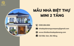 Mẫu nhà biệt thự mini 2 tầng