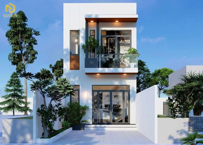 Mẫu nhà ống 2 tầng đẹp ở nông thôn (1)