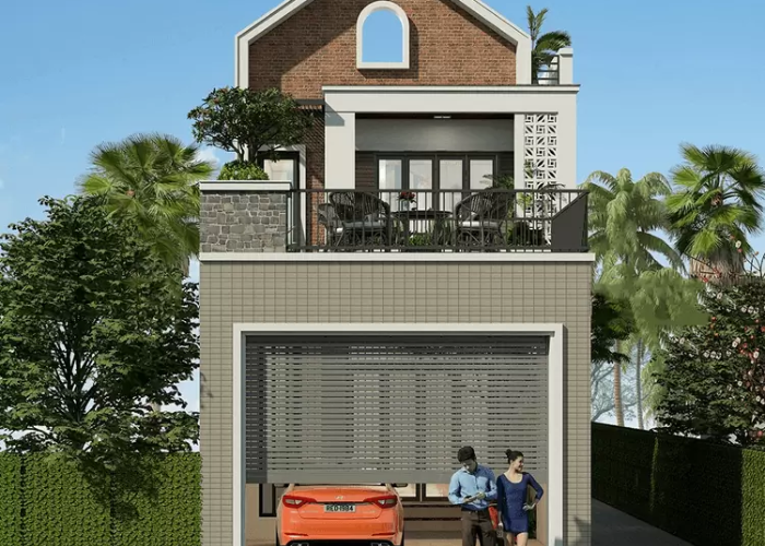 Mẫu nhà ống 2 tầng đẹp ở nông thôn (10)