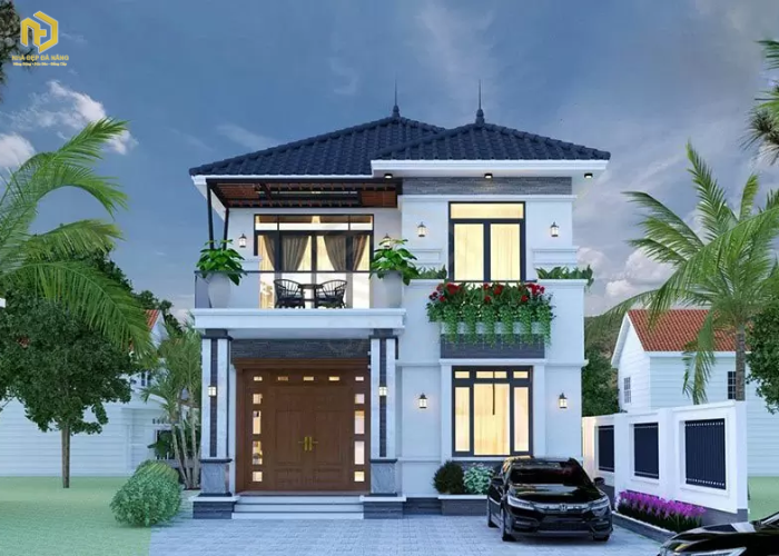 Mẫu nhà ống 2 tầng đẹp ở nông thôn (2)