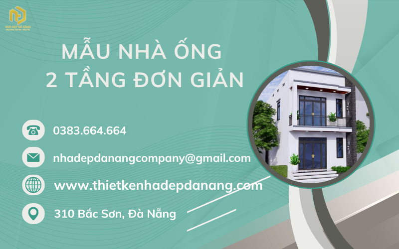 Mẫu nhà ống 2 tầng đơn giản