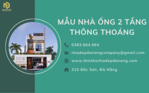 Mẫu nhà ống 2 tầng thông thoáng