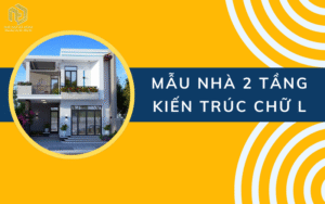 Mẫu nhà 2 tầng kiến trúc chữ L