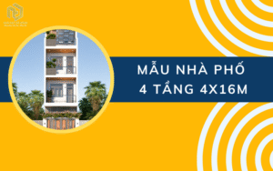 Mẫu nhà phố 4 tầng 4x16m