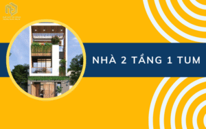 Nhà 2 tầng 1 tum