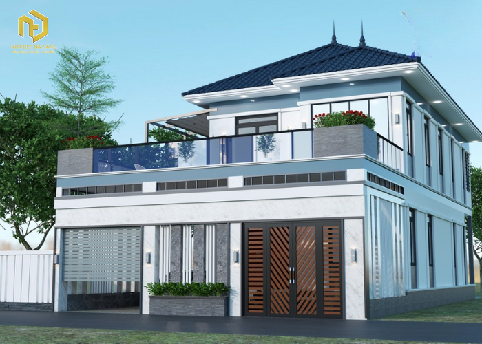 Mẫu nhà đẹp có sân thượng (5) Mẫu nhà đẹp có sân thượng (5)