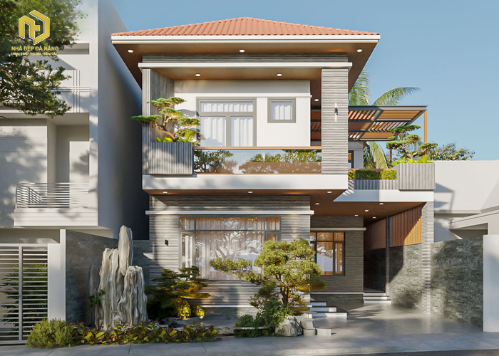 Mẫu nhà đẹp mặt tiền 8m (2)