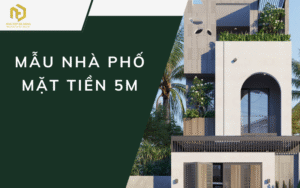 Mẫu nhà phố mặt tiền 5m