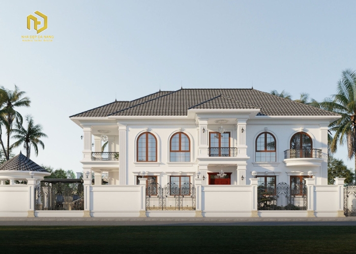 Thiết kế biệt thự tân cổ điển sang trọng và tiện nghi Thiết kế biệt thự tân cổ điển sang trọng và tiện nghi