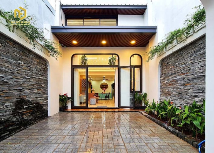 Thiết kế nhà cấp 4 có gác lửng theo phong cách hiện đại tối giản Thiết kế nhà cấp 4 có gác lửng theo phong cách hiện đại tối giản
