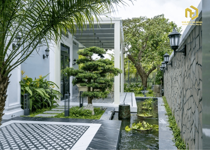 Thiết kế sân vườn nhà phố phong cách hiện đại